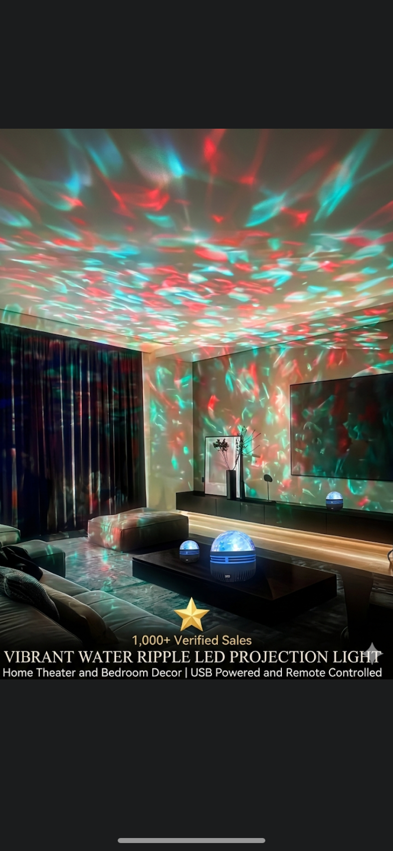 LED    Disco Ball Party Light – RGB 360° Rotating