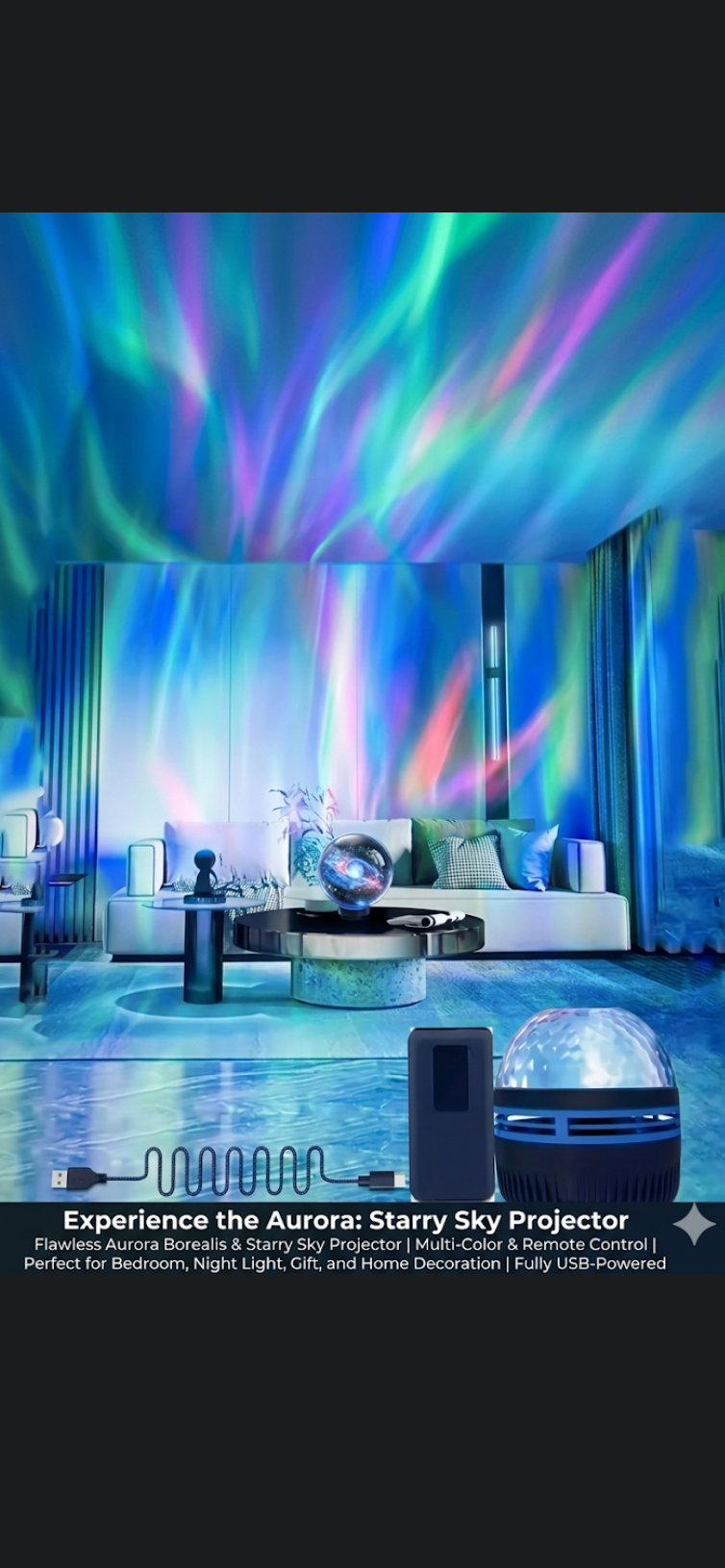 LED    Disco Ball Party Light – RGB 360° Rotating