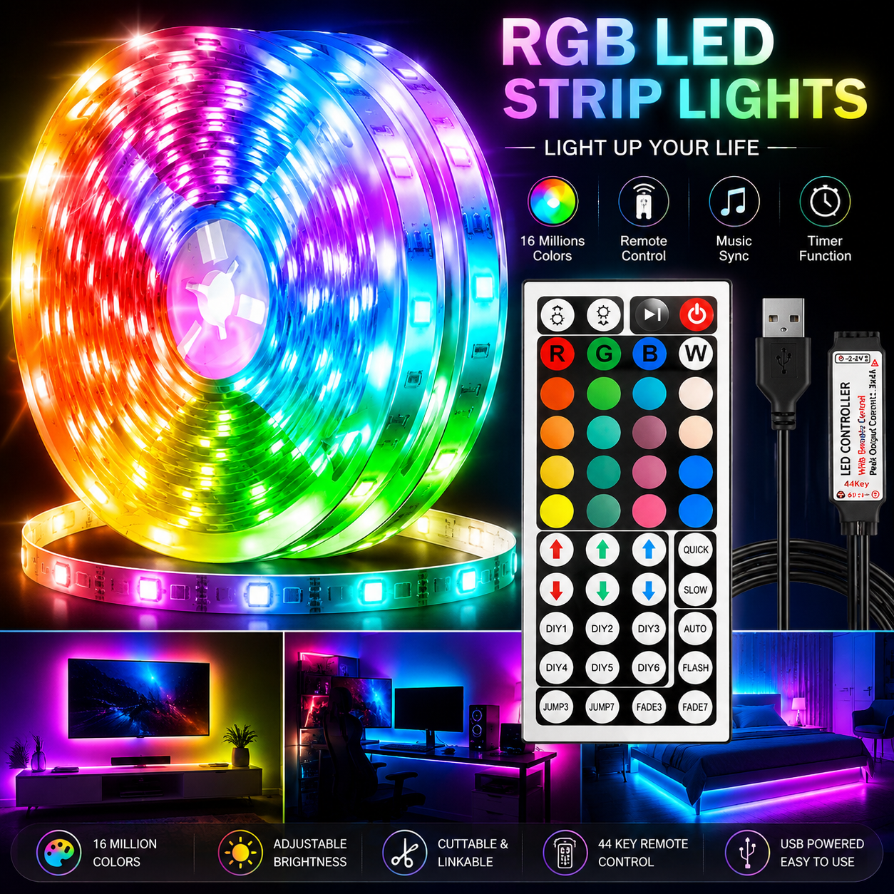 ”Smart LED Strip Light - 5 Meters“