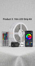 Smart RGB LED Strip Lights - App & Remote Controlled (5M-30M)