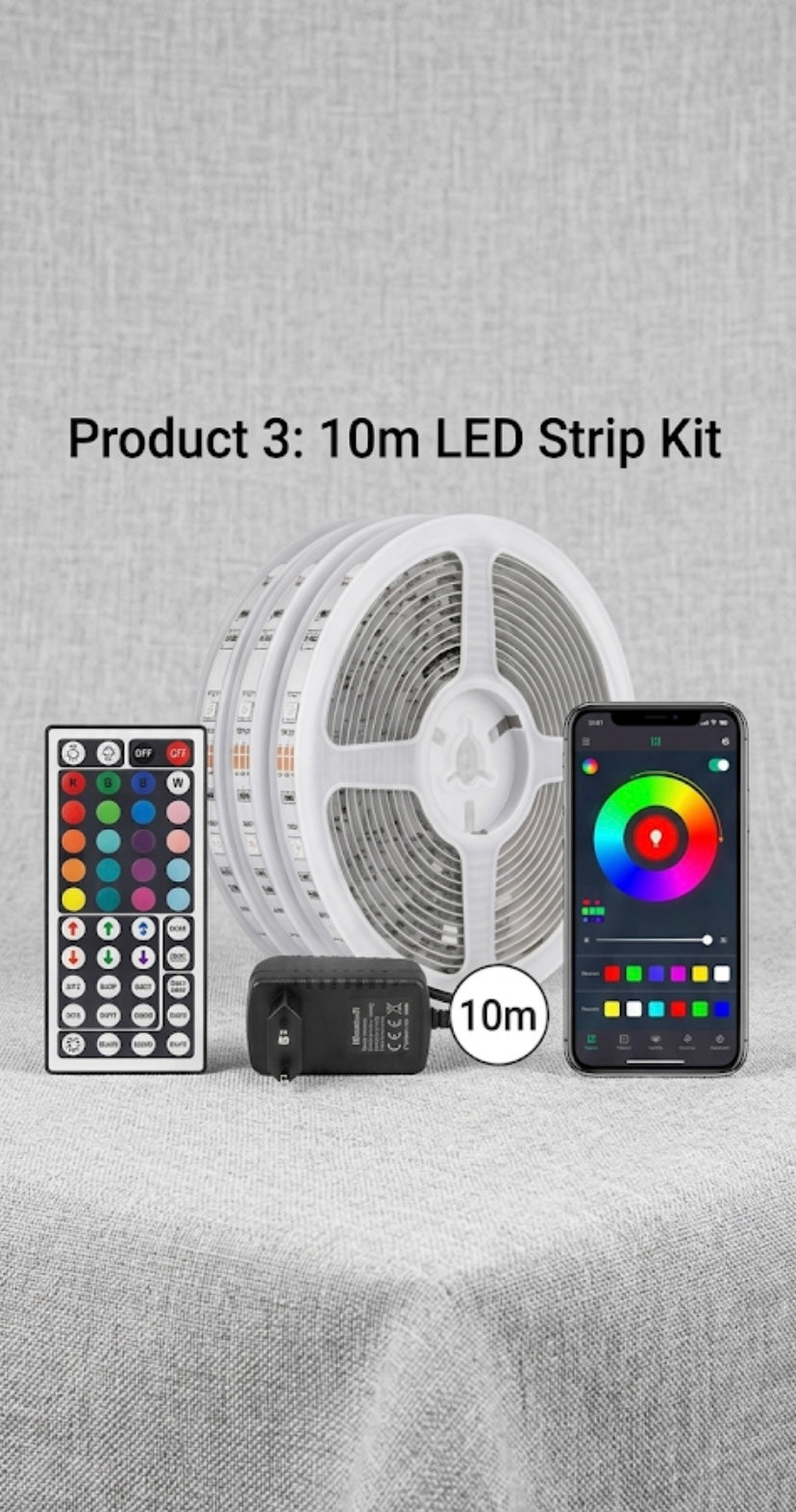 Smart RGB LED Strip Lights - App & Remote Controlled (5M-30M)