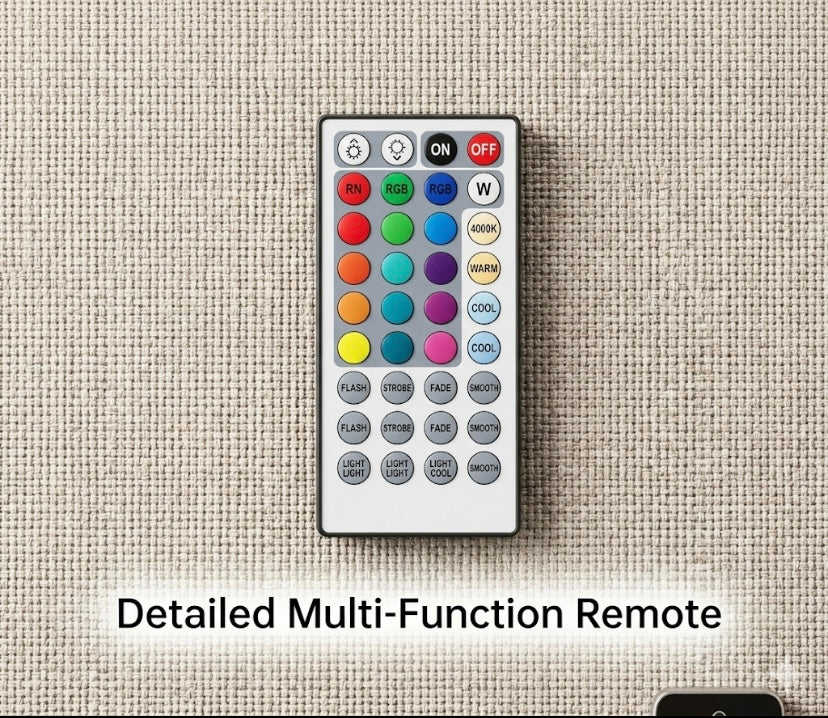 Smart RGB LED Strip Lights - App & Remote Controlled (5M-30M)